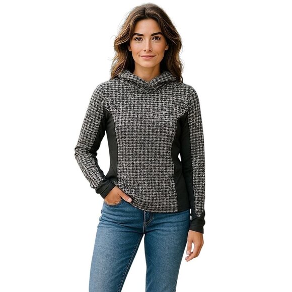 Nike Pro Hyperwarm Top‎ Womens XXL Black Gray Base Layer Compression Long Sleeve - Picture 3 of 12